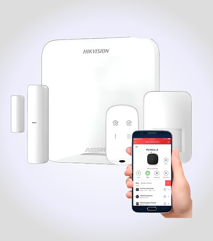 KIT ALARMA INALAMBRICA WIFI 16 ZONAS AX HOME HIKVISION COLOR BLANCO